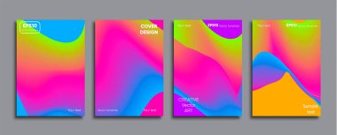 Yaratıcı renkli kapak. Kapak tasarımı.