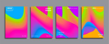 Yaratıcı renkli kapak. Kapak tasarımı.