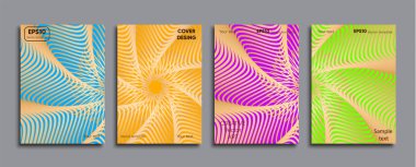 Yaratıcı renkli kapak. Kapak tasarımı.