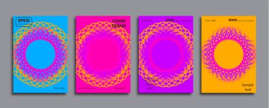 Yaratıcı renkli kapak. Kapak tasarımı.