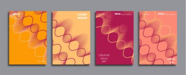 Yaratıcı renkli kapak. Kapak tasarımı.