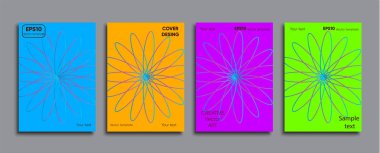 Yaratıcı renkli kapak. Kapak tasarımı.