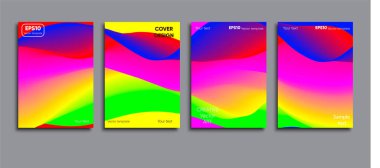 Yaratıcı renkli kapak. Kapak tasarımı.