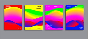 Yaratıcı renkli kapak. Kapak tasarımı.