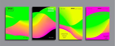 Yaratıcı renkli kapak. Kapak tasarımı.