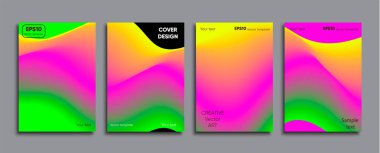 Yaratıcı renkli kapak. Kapak tasarımı.