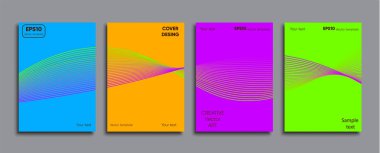 Yaratıcı renkli kapak. Kapak tasarımı.