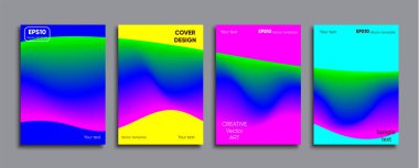 Yaratıcı renkli kapak. Kapak tasarımı.