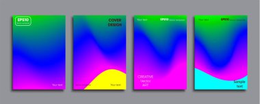 Yaratıcı renkli kapak. Kapak tasarımı.