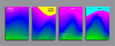 Yaratıcı renkli kapak. Kapak tasarımı.