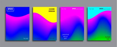 Yaratıcı renkli kapak. Kapak tasarımı.