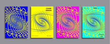 Yaratıcı renkli kapak. Kapak tasarımı.