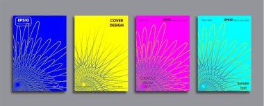 Yaratıcı renkli kapak. Kapak tasarımı.