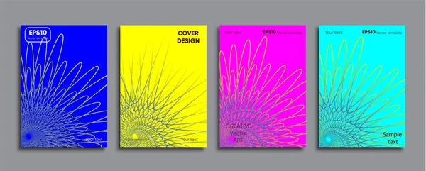 Yaratıcı renkli kapak. Kapak tasarımı.