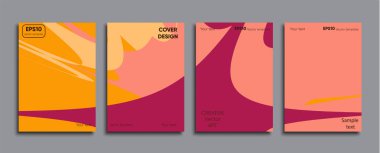 Yaratıcı renkli kapak. Kapak tasarımı.