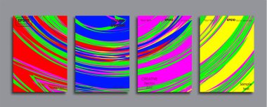 Yaratıcı renkli kapak. Kapak tasarımı.