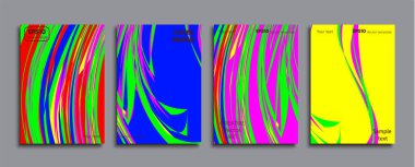 Yaratıcı renkli kapak. Kapak tasarımı.