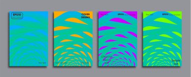 Yaratıcı renkli kapak. Kapak tasarımı.