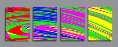 Yaratıcı renkli kapak. Kapak tasarımı.