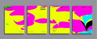 Yaratıcı renkli kapak. Kapak tasarımı.