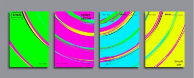 Yaratıcı renkli kapak. Kapak tasarımı.