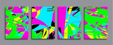 Yaratıcı renkli kapak. Kapak tasarımı.