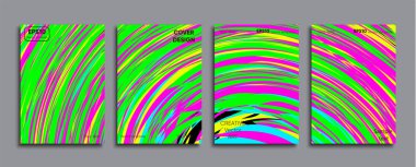 Yaratıcı renkli kapak. Kapak tasarımı.