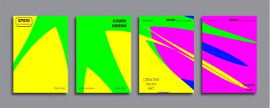 Yaratıcı renkli kapak. Kapak tasarımı.