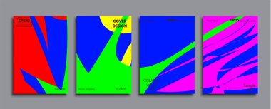 Yaratıcı renkli kapak. Kapak tasarımı.