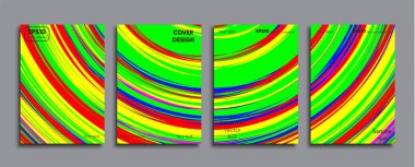 Yaratıcı renkli kapak. Kapak tasarımı.