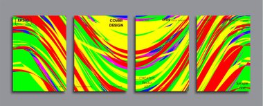 Yaratıcı renkli kapak. Kapak tasarımı.