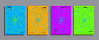 Yaratıcı renkli kapak. Kapak tasarımı.