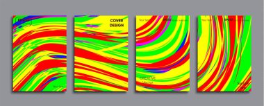 Yaratıcı renkli kapak. Kapak tasarımı.