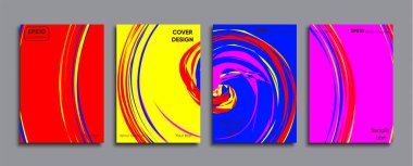 Yaratıcı renkli kapak. Kapak tasarımı.