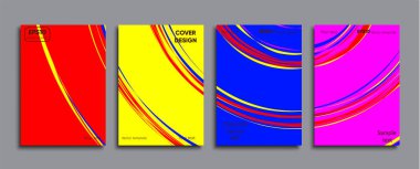 Yaratıcı renkli kapak. Kapak tasarımı.