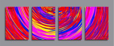 Yaratıcı renkli kapak. Kapak tasarımı.