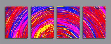 Yaratıcı renkli kapak. Kapak tasarımı.