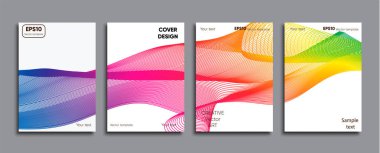 Yaratıcı renkli kapak. Kapak tasarımı.