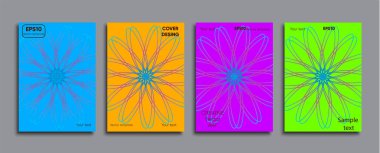 Yaratıcı renkli kapak. Kapak tasarımı.