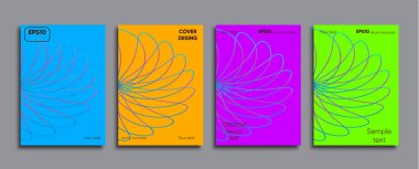 Yaratıcı renkli kapak. Kapak tasarımı.