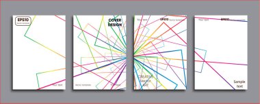 Yaratıcı renkli kapak. Kapak tasarımı.