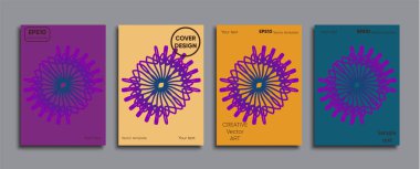 Yaratıcı renkli kapak. Kapak tasarımı