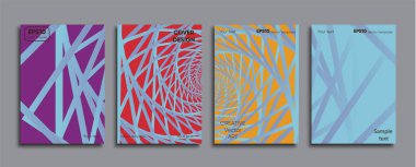 Yaratıcı renkli kapak. Kapak tasarımı.