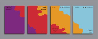 Yaratıcı renkli kapak. Kapak tasarımı.