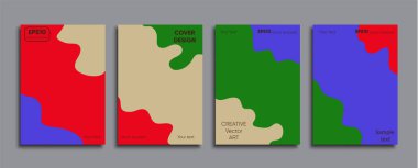 Yaratıcı renkli kapak. Kapak tasarımı.