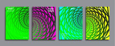 Yaratıcı renkli kapak. Kapak tasarımı.