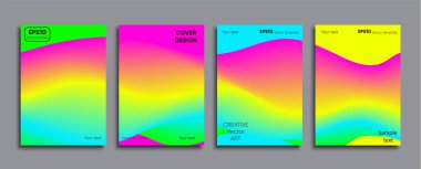 Yaratıcı renkli kapak. Kapak tasarımı.