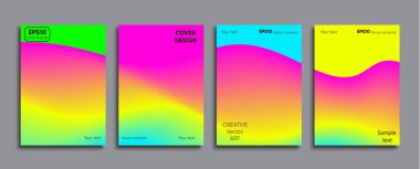 Yaratıcı renkli kapak. Kapak tasarımı.