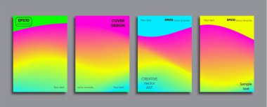 Yaratıcı renkli kapak. Kapak tasarımı.