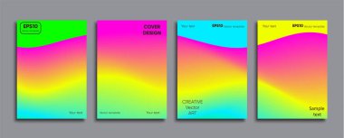 Yaratıcı renkli kapak. Kapak tasarımı.